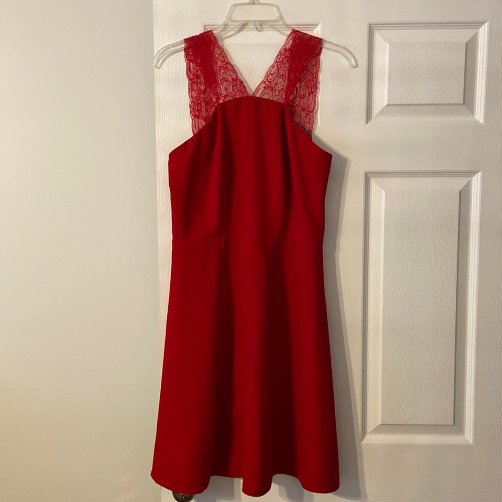 NY& C Women’s Dress size 6 brand new with tags color red